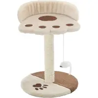 vidaXL Katt Klösträd med klöspelare i sisal 40 cm beige och brun