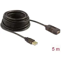 DeLOCK - USB-förlängningskabel - USB (hane) till USB (hona) - 5 m - aktiv