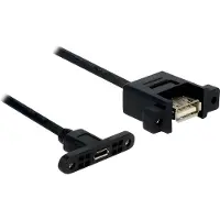 DeLOCK USB-kabel USB 2.0 USB-Micro-B-uttag, USB-A uttag 0.25 m Svart 85109