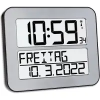 TFA-Dostmann Timeline Max Radiostyrd Väggklocka