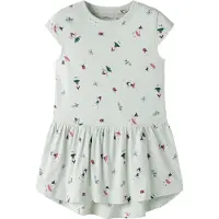 Name it Klänning - Noos - NmfVigga - Pale Aqua/Fairy Garden - - 2 år (92) - Klänning