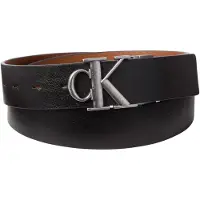 Calvin Klein Reversible Leather Monogram Logo Belt