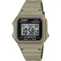 Casio W-217H-5AVDF Illuminator Digitalklocka - Khakigrön