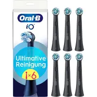 Oral-B iO Ultimate Clean 6-pack - Svart / Borsthuvuden för iO / Utbyteshuvuden