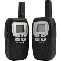 Olympia 1208 - Bärbar - tvåvägsradio - PMR - 446.00625 - 446.09375 MHz - 8-kanal - svart (paket om 2)