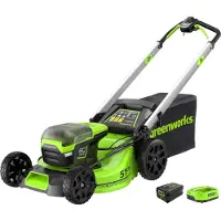 Greenworks Sladdlös gräsklippare med driv 60V 4Ah 51 cm GD60LM51SPK4 - 2514307UB
