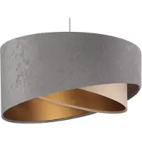 Maco Design Hänglampa Vivien , dimbar, Aluminium / grå / zink, Vardagsrum / matsal, Textil / tyger / siden, Modern, Pendellampa