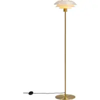 Dyberg Larsen Golvlampa , DL31, Guld / mässing, Vardagsrum, Metall, Design