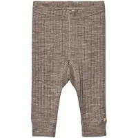 Joha Leggings - Ull - Brunmelerad - - 120 - Leggings - Ull