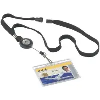 Textilband med utdragbar karbinhake | | svart | 10st