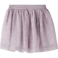 Name it Kjol - Tyll - NmfVabos - Lavender Dimma/BLOMMOR - - 2 år (92) - Kjol