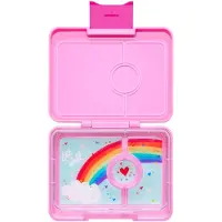 Yumbox Matlåda m. 3 fack - Bento Snack - 480 ml - Power Rosa/Rai - - One Size - Matlåda