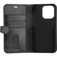 Buffalo 2in1 Wallet Leather 3 card iPhone 14 Pro Black