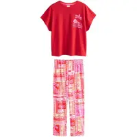 Next Pyjamas orange / rosa / röd / vit