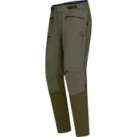Norrøna - Vandringskläder - Fjora Flex1 Pants M Olive Night för UnisexNylon - Storlek M - Khaki