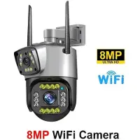 VStarcam Ny 8MP 4K Dual Screen Camara 4G/WiFi IP-kameramonitor Smart Home Outdoor Vattentät PTZ CCTV-kamera V380 Pro Säkerhetsskydd 8MP WiFi Camera