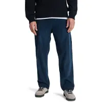 Quiksilver - Byxor - Taxer Regular Cord Pant Dark Navy för UnisexBomull - Storlek XL - Marinblå