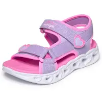 SKECHERS Sandaler m. Lätt - Flickor Heart - Lavender/Rosa - - 27 - Sandal