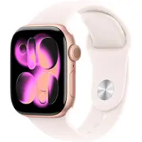 Apple Watch Series 11 GPS + Cellular 42mm Rose Gold Aluminium Case with Light Blush Sport Band - M/L