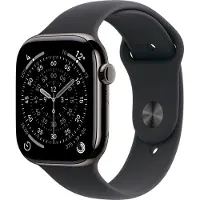 Apple Watch Series 11 46mm 5G Skiffer Titanium (Svart Gummiband M/L)