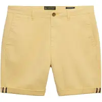 Superdry för män. M7110486A Premium Regular Regular Shorts Chino gul (32), Casual, Bomull