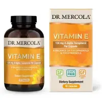 Dr. Mercola , E-vitamin, 134 mg, 90 kapslar