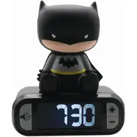 Lexibook - Batman Digital Väckarklocka för Barn med Nattljus, Ljusande Batman, Svart - RL800BAT
