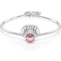 Swarovski Snäckmönster Rodiumpläterad Kubisk Zirkonia Imitationskristall Armband Damarmband Silver 5680298 Box (Random Color)