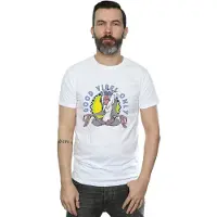 Disney Lejonkungen Rafiki - T-shirt med enbart goda vibbar för herrar (Vit)