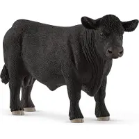 Schleich Djur - Black Angus Tjur - H: 8 cm 13879 - - One Size - Leksaksdjur