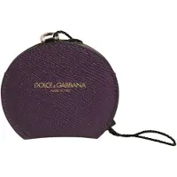 Dolce&Gabbana Rund Myntbörs Lila Läder