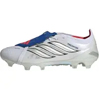 Adidas Predator Elite Fold-over Tongue FG Icon Takeover - Vit/Silver/Royal Blå - Gräs (FG), storlek 48