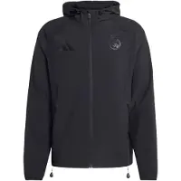 Adidas Real Madrid Windbreaker Vis Tech Travel - Svart - , storlek Large