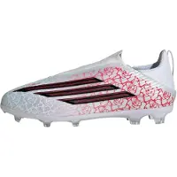 Adidas F50 League Laceless Fg/ag Lamine Yamal - Vit/svart/lucid Red Barn, storlek 30