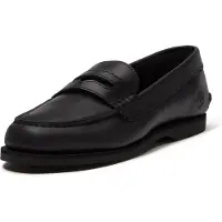 Timberland för kvinnor. TB0A5MXNW021 Mockasiner i läder, Classic Boat, svarta (39 W), Hud, Karta, Ingen, Casual, Klassisk