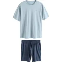 Next Pyjamas kort ljusblå / mörkblå