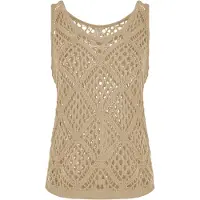 Imily Bela Broderad topp khaki