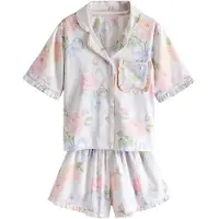 Next Pyjamas ecru / blå / ljusgrön / ljusrosa