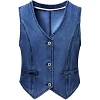 Imily Bela Väst blå denim
