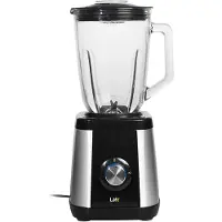 Lafe LAFBLE46185, Bänkmixer, Pulsfunktion, Iskrossning, 600 W, Svart, Rostfritt stål, Transparent