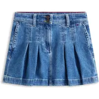 Tommy Hilfiger Pleated Denim Skirt
