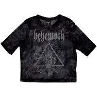 Ginza.se Behemoth: Ladies Crop Top/Furor Divinus (Black) (Mesh) (XX-Large)