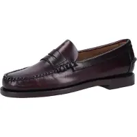 Sebago för kvinnor. 7001530 Classic Dan Läder Loafers vinröd brun (40), Hud, Karta, 1 till 3 cm, Ingen, Casual, Parti, Klassisk, Bordeaux