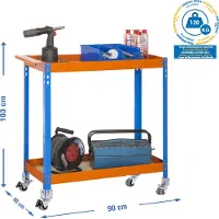 Simonwork (bancos De Trabajo) Wagon 2/400 Chipboard Metallhylla 1030x900x400 Mm