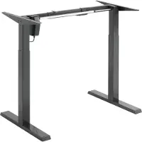 Ergoofficeeu Elektriskt skrivbord med höjdjustering Ergo Office, grått, max. 123 cm, 80 kg – utan bordsskiva, ER-433