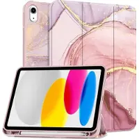 Tech-Protect SC Pen Case för iPad 10,9" 2022 - Rosa marmor