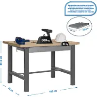 Simonwork (bancos De Trabajo) Bt6 Box Arbetsbänk 865x1500x750 Mm