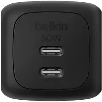 Belkin Dual Usb-c 50w Pd + Pps Wch019kqbk Usb-c-väggladdare