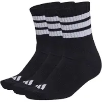 Adidas 3 Stripes Cushioned Sportswear Mid Cut Strumpor 3 Enheter
