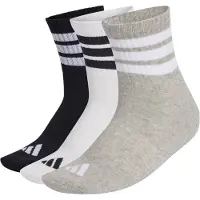 Adidas Sportsockor 'Ess' gråmelerad / svart / vit